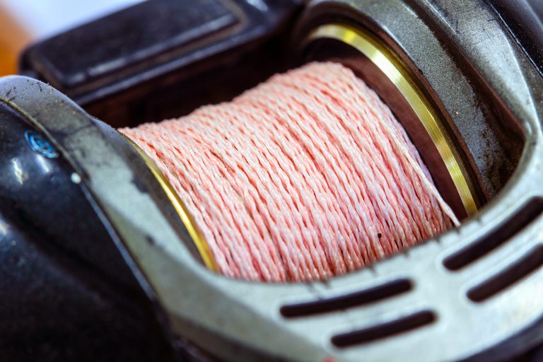 Baitcast Reel Line Closeup